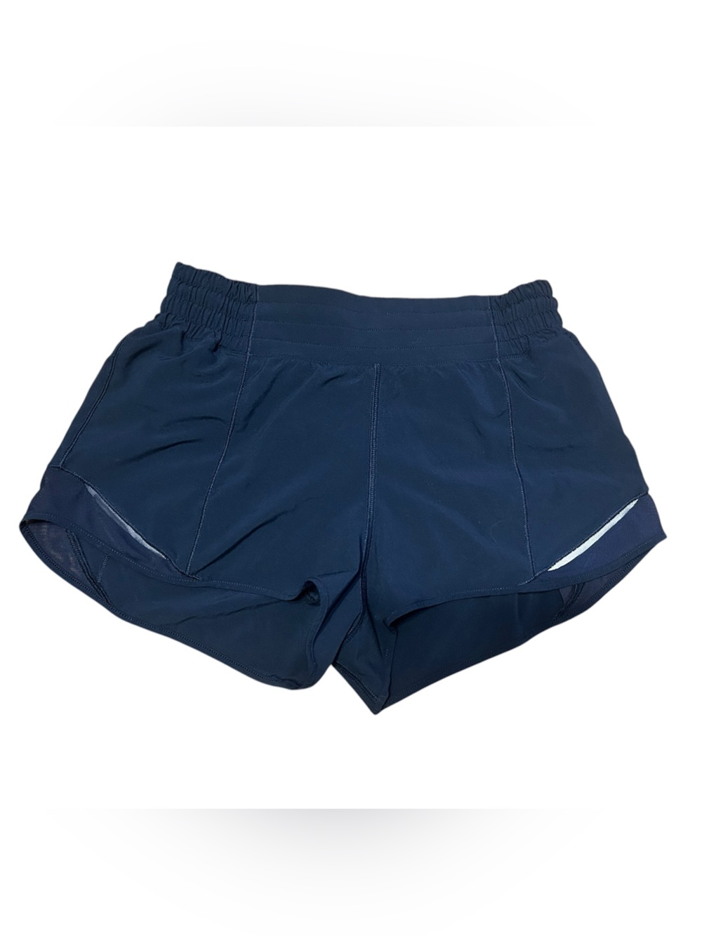 Lululemon Hotty Hot Low-Rise Lined Short 2.5" Navy Blue Size 6